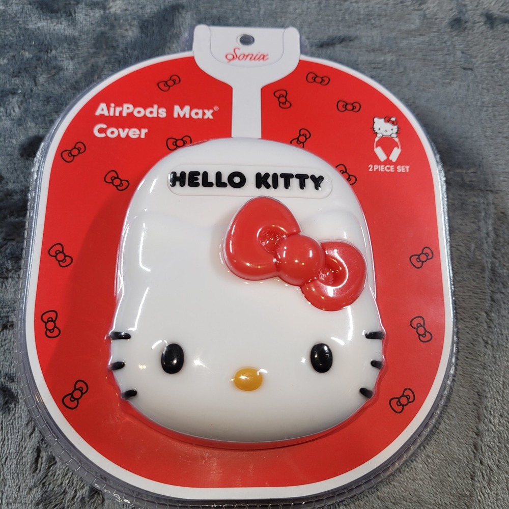 Sonix x Sanrio Hello Kitty AirPods Max Cover 2 Piece Set White Red New